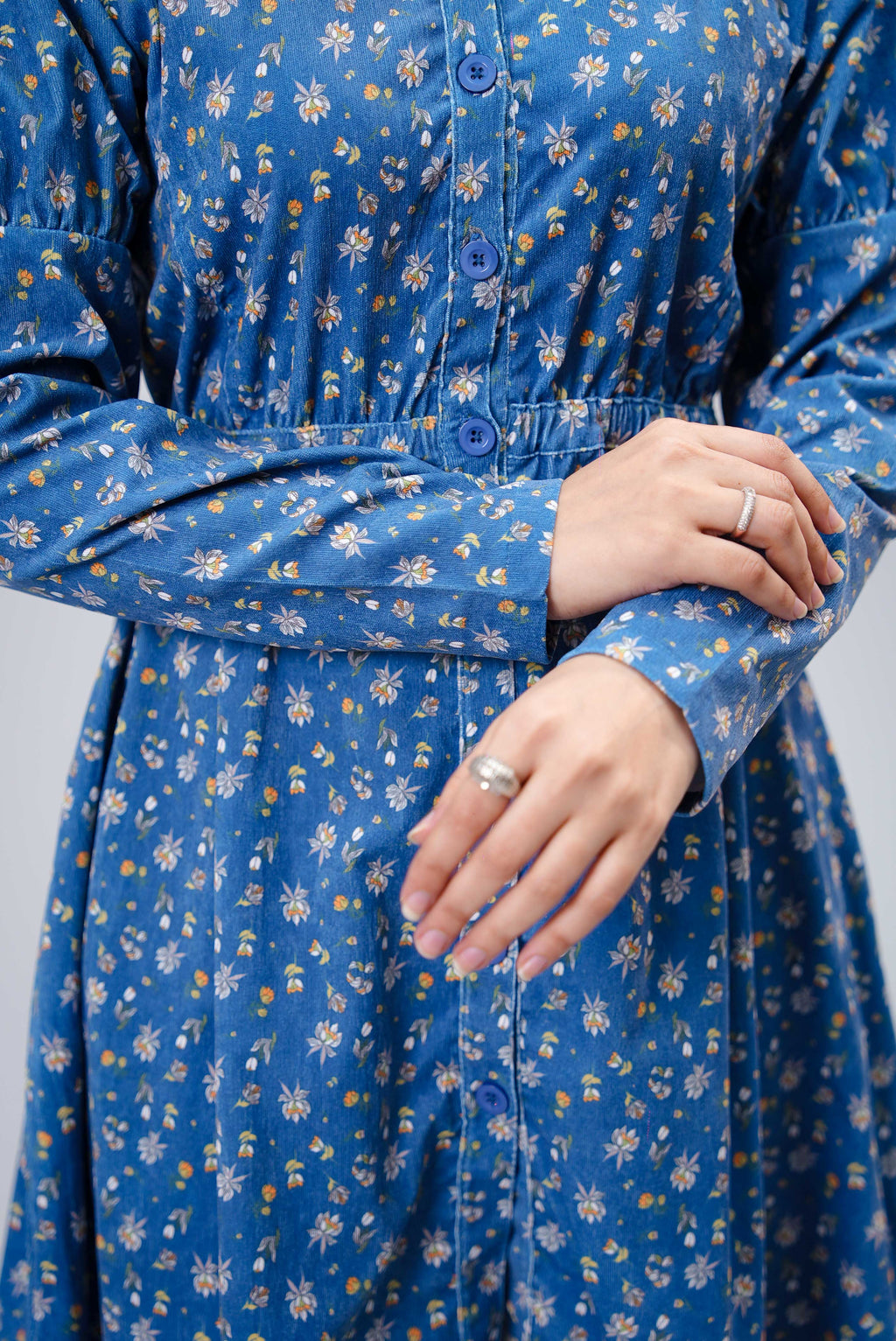 Women’s Mid-Length Corduroy Dress