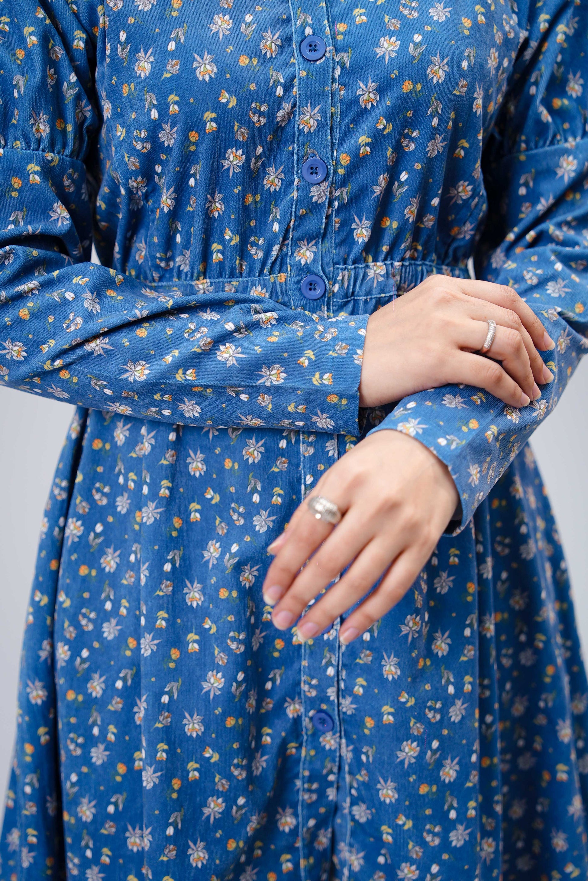 Women’s Mid-Length Corduroy Dress