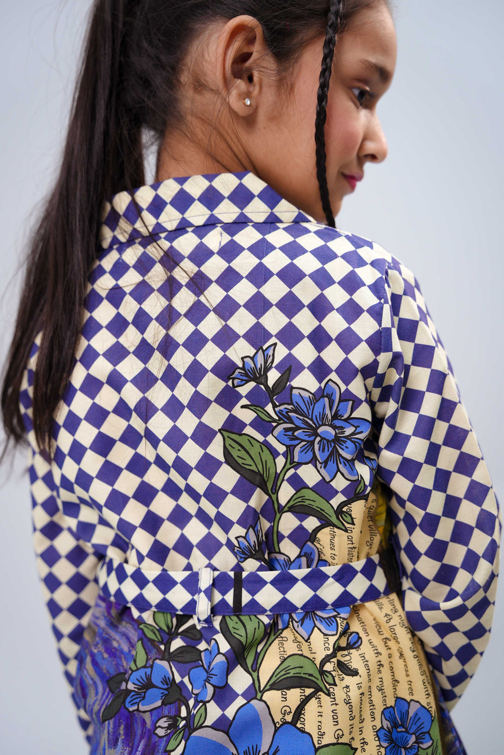 Junior Girls Frock Dress - Sky Blue