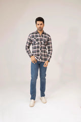 Men Casual Dress Shirt - Checkered