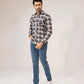 Men Casual Dress Shirt - Checkered - Harwage