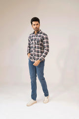 Men Casual Dress Shirt - Checkered