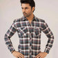 Men Casual Dress Shirt - Checkered - Harwage