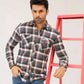 Men Casual Dress Shirt - Checkered - Harwage