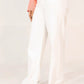 Women Wide Leg Jeans - White - Harwage