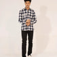 Men Casual Dress Shirt - Checkered - Harwage