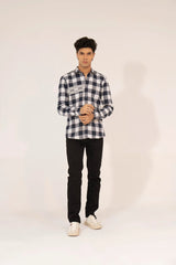 Men Casual Dress Shirt - Checkered