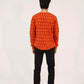Men Regular Fit Sweatshirt - Red Geometric - Harwage