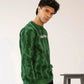 Men Regular Fit Sweatshirt - Green Camouflage - Harwage