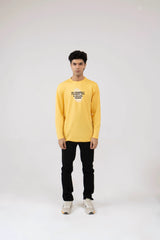 Men Full Sleeve T-Shirt - Yellow