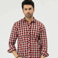 Men Casual Dress Shirt - Multi Checkered - Harwage