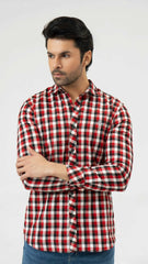 Men Casual Dress Shirt - Multi Checkered