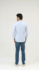 Men Casual Dress Shirt - Clear Sky