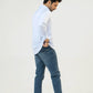 Men Casual Dress Shirt - Clear Sky - Harwage