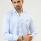 Men Casual Dress Shirt - Clear Sky - Harwage