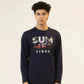 Men Full Sleeve T-Shirt - Navy Blue - Harwage