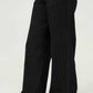 Women Stripped Jeans Wide Leg - Black - Harwage