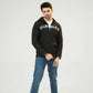 Men Regular Fit Hoodie - Black - Harwage