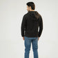 Men Regular Fit Hoodie - Black - Harwage