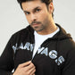 Men Regular Fit Hoodie - Black - Harwage