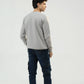 Men Regular Fit Sweatshirt - Gray - Harwage