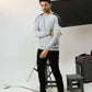 Men Regular Fit Sweatshirt - Gray - Harwage