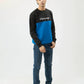Men Sweatshirt Regular Fit - Blue - Harwage