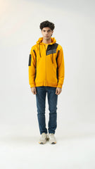 Men Regular Fit Hoodie - Yellow