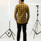 Men Casual Shirt - Yellow Check - Harwage