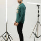 Men Regular Fit Sweatshirt - Green - Harwage