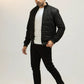 Men Parachute Jacket - Black - Harwage