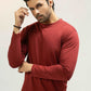 Men Full Sleeve Regular Fit Shirt - Merlot - Harwage