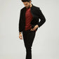 Men Wool Jacket - Black - Harwage