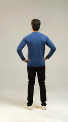 Men Full Sleeve Shirt - Blue