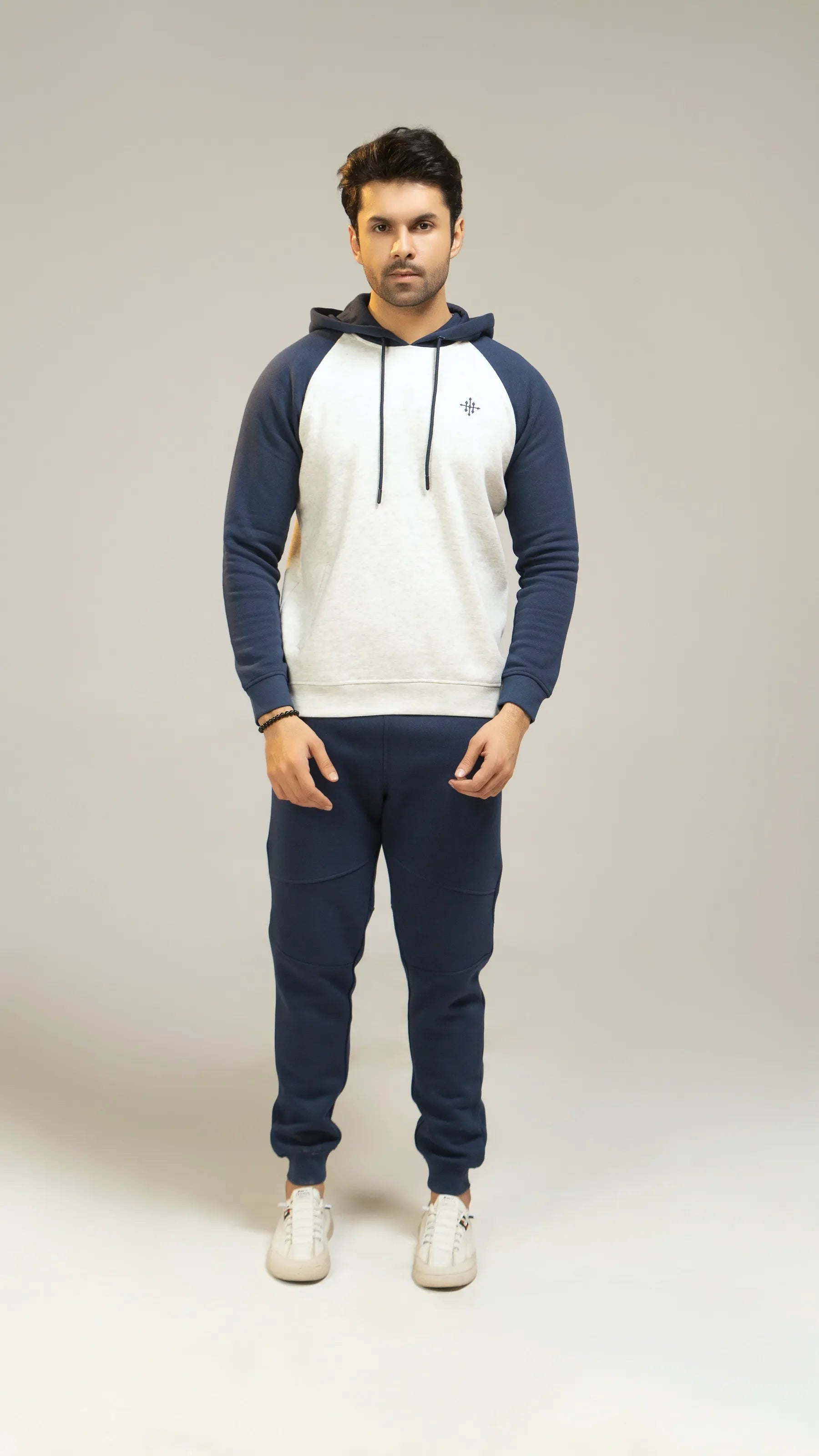 Men Regular Fit Tracksuit - Charcoal Blue - Harwage