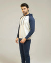 Men Regular Fit Tracksuit - Charcoal Blue - Harwage