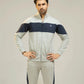 Men Regular Fit Tracksuit - Grey - Harwage