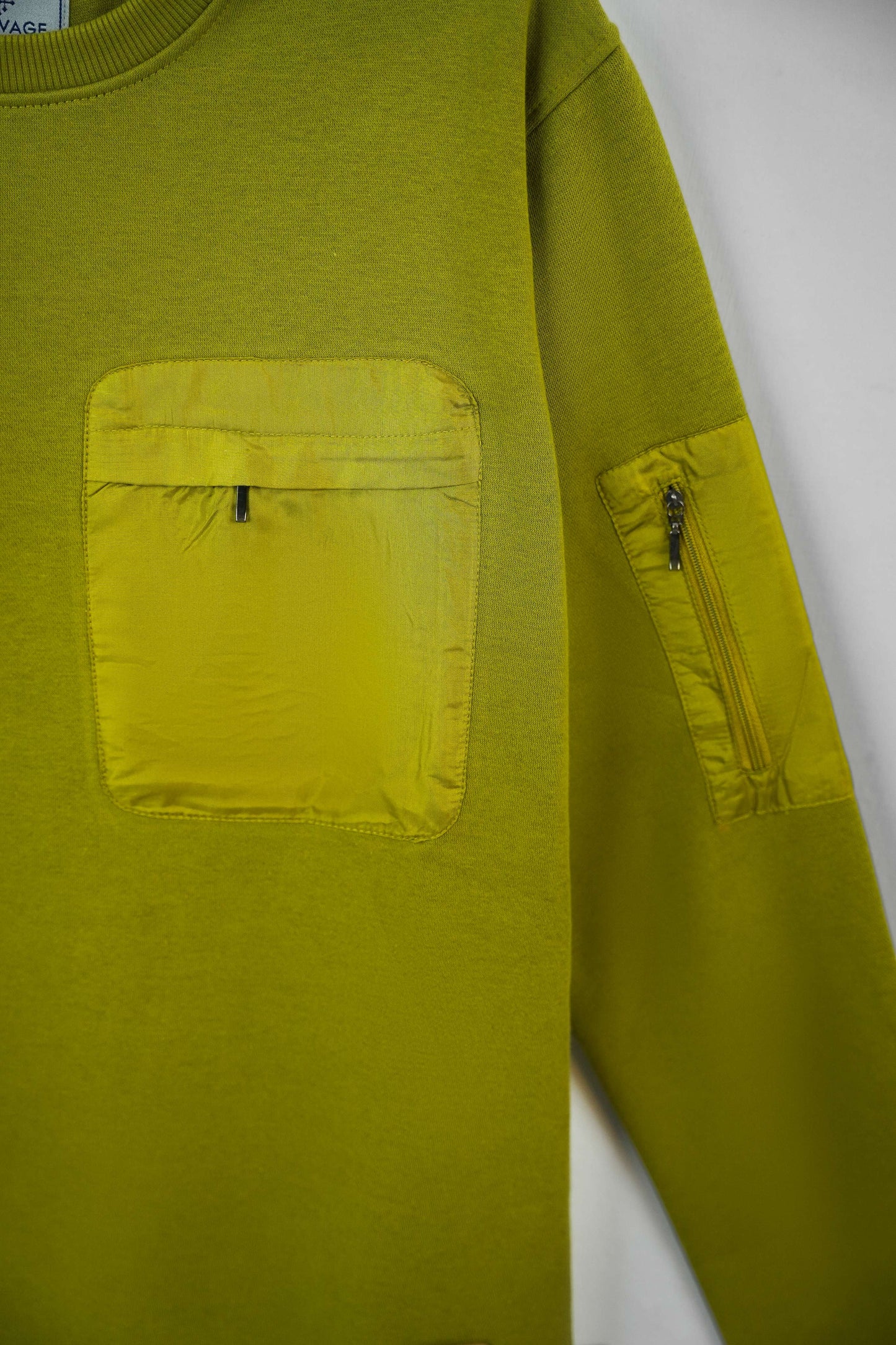 Men Regular Fit Sweatshirt – Olive Green