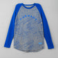 Men Printed Full-Sleeve T-Shirt - Grey/Blue