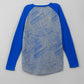 Men Printed Full-Sleeve T-Shirt - Grey/Blue