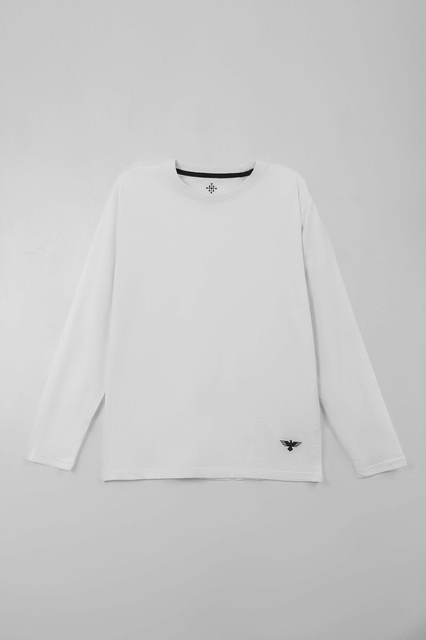 Men Full-Sleeve T-Shirt – White