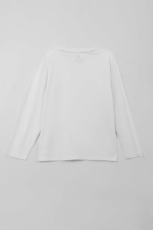 Men Full-Sleeve T-Shirt – White