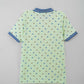 Men's All-Over Printed Jersey Polo Shirt - Hint of Mint