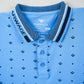 Men's All-Over Printed Jersey Polo Shirt  - Blue