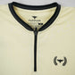 Men's Henley Zip Pique Polo Shirt - Cloud Cream
