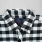 Men's Casual Woven Shirt - Black/ White