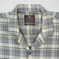 Men's Casual Resort Collar Shirt - Grey Checkered