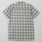 Men's Casual Resort Collar Shirt - Grey Checkered