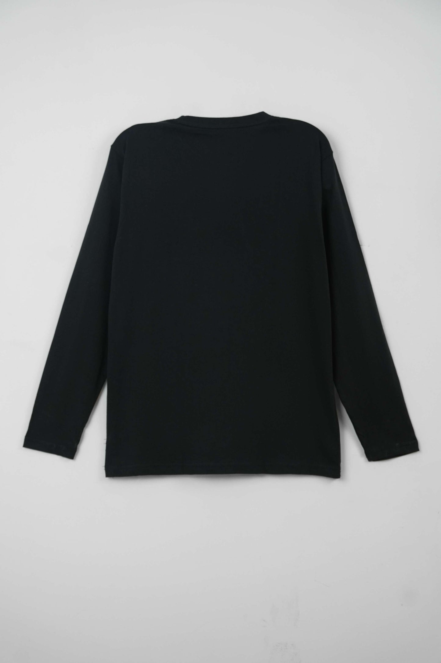 Men Printed Full-Sleeve T-Shirt – Jet Black