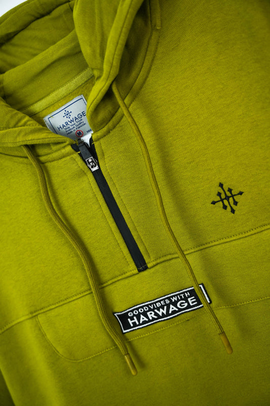 Men Regular Fit Hoodie – Olive Green